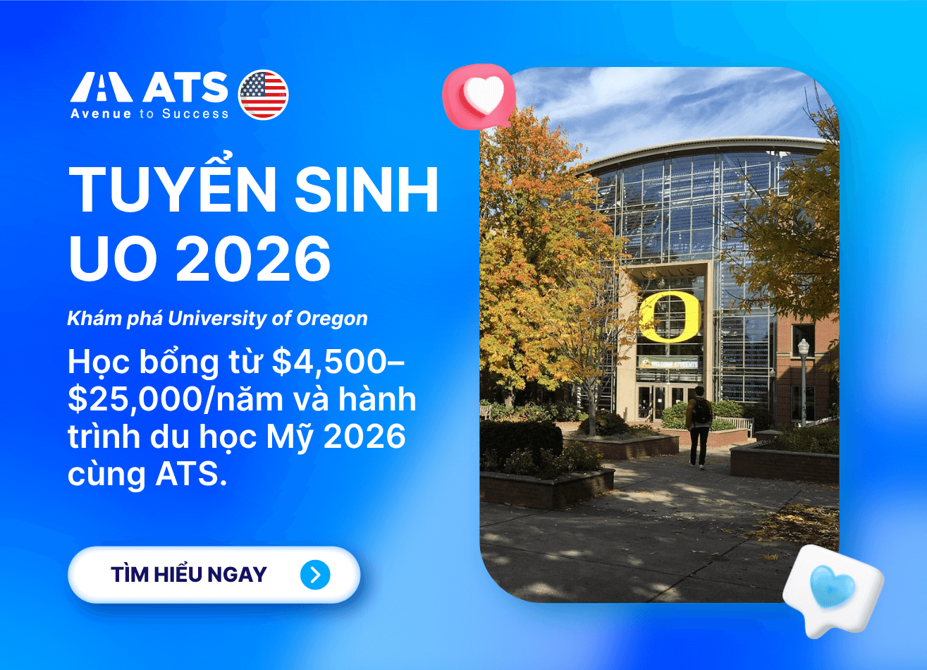 Du học Mỹ 2026: Khám phá University of Oregon – Đại học công lập top đầu bang Oregon